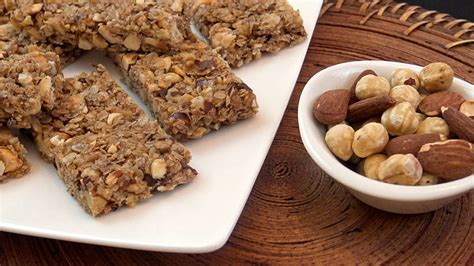 Barritas energéticas caseras de avena y frutos secos