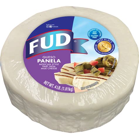 Fud Queso Panela Mexican Style Part Skim Milk Cheese Lb Pack Shop