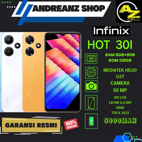 Jual Infinix Hot 30i Ram 8 8 128gb Garansi Resmi Shopee Indonesia