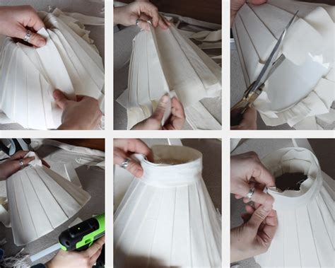 How To Make An Easy No Sew DIY Pleated Lampshade Diana Marie Home