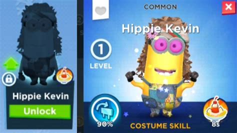 Minion Rush New Minion Hippie Kevin Costume Unlock And Market Rewards Wild Life Event Youtube