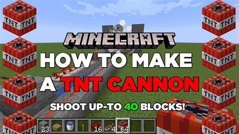 Make A Fantastic Tnt Cannon In Minecraft With This Method Shoot Tnt Up