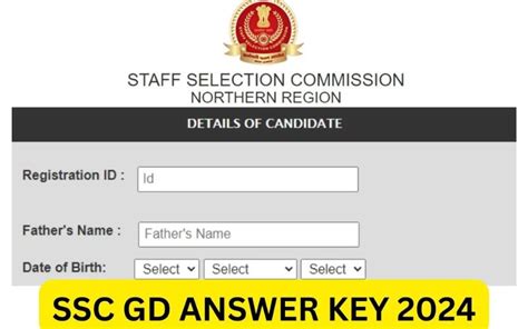 SSC GD Answer Key 2024 Updates And Direct Link To Official Answer Key