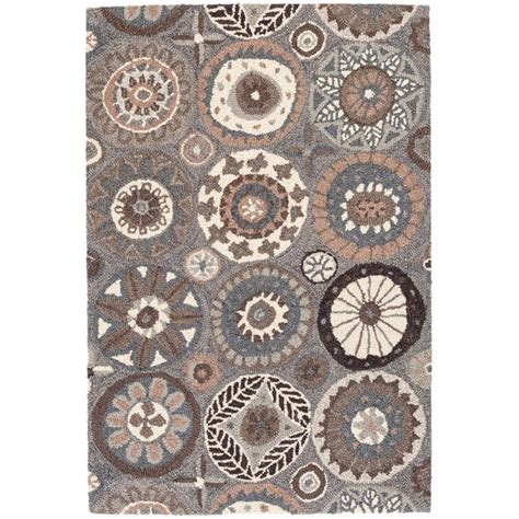 Dash And Albert Rugs Merry Go Round Geometric Hand Hooked Wool Brown