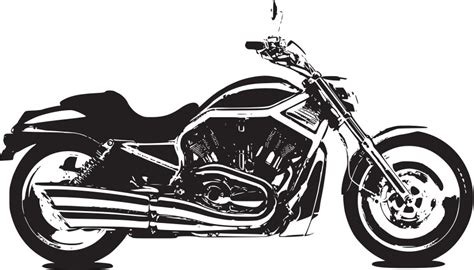 Naked Bike Black And White Royalty Free Vector Image