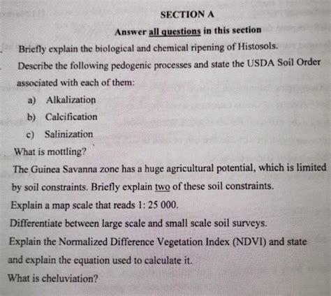 Solved Section A Answer All Questions In This Section Chegg