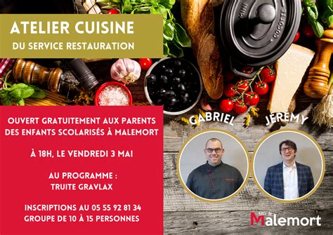 Atelier Cuisine Truite Gravlax Mairie De Malemort