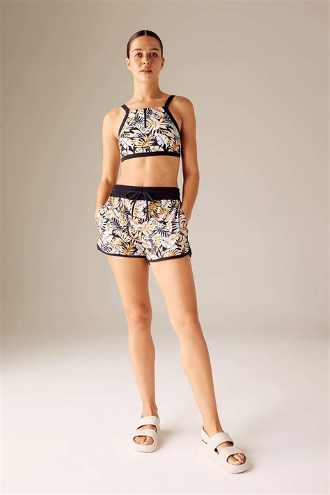 Siyah Kadın DeFactoFit Desenli Bikini Üstü 2813155 DeFacto