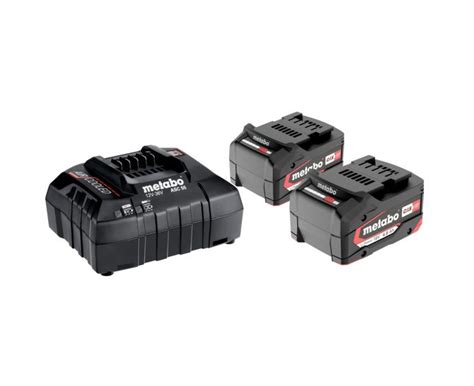 Metabo 685050000 18v Basic Set 2 X 40ah Batteries And Charger Buy Online