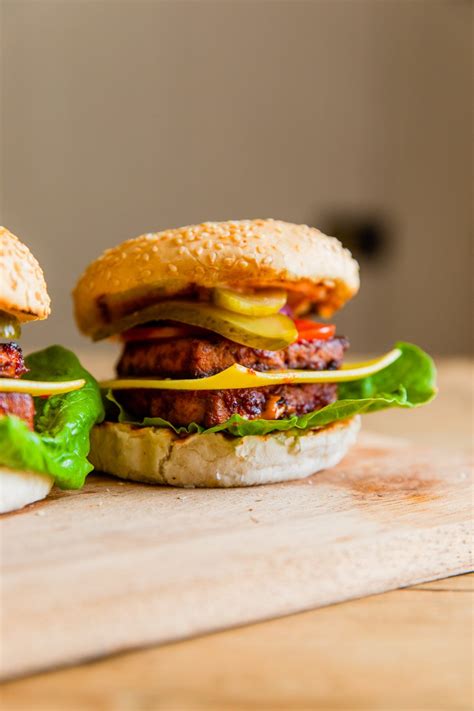 Smoky Spicy Tofu Burger - Madeleine Olivia - Vegan Recipes