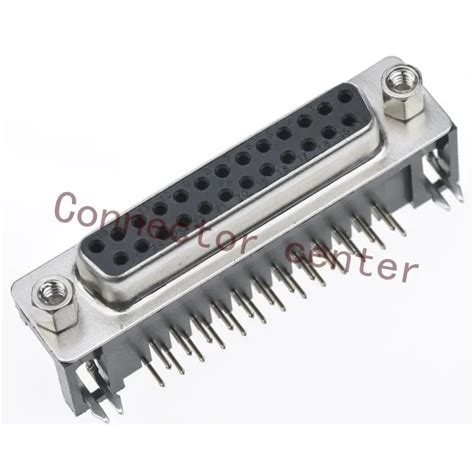 High Quality D SUB DB DR Connector Right Angle 25PIN 2 ROW Female Gold