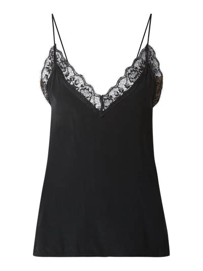 Farina Opoku Blusentop Im Lingerie Look Modell Navita Black Online