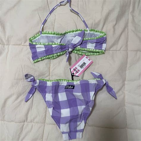 Mc Saint Barth Swim Mc Saint Barth Melody Gingham Bralette Bikini Poshmark