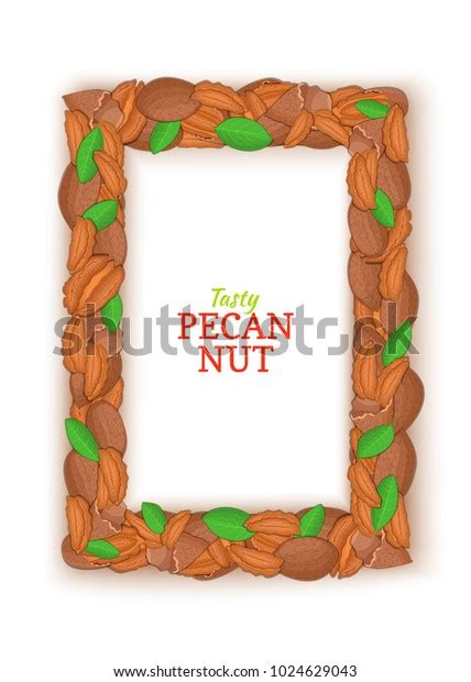 Vertical Rectangle Colored Frame Composed Delicious Stock Vector