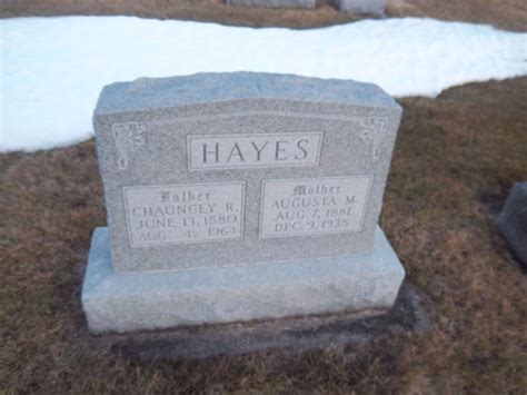 Chauncey Riley Hayes Find A Grave Memorial