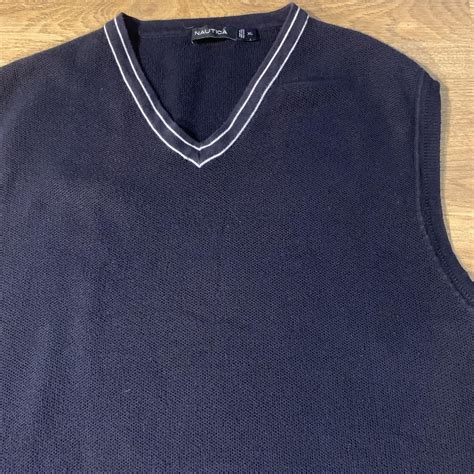 Vintage Nautica Knit Vest Excellent Nautica Depop