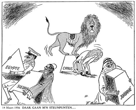 Cartoon By Behrendt On The British Colonial Empire 14 March 1956