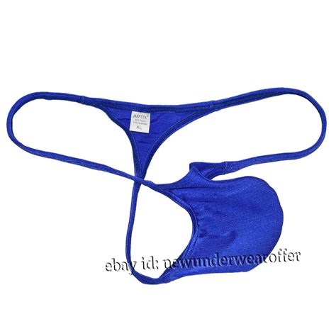 Men Bodywear Tanga String Bikini Underwear Male Athletics Swimsuit Shiny Thong EBay
