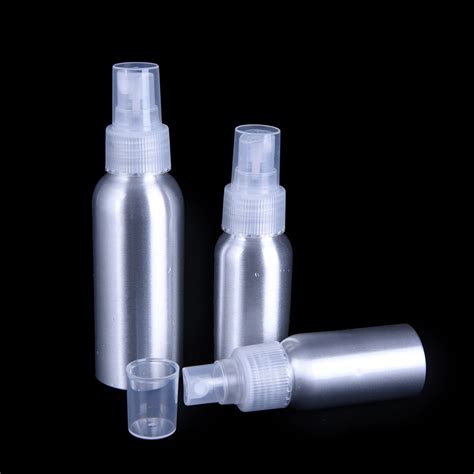 Pcs Clear Pump Aluminium Spray Bottle Fine Mist Atomiser Empty Perfume