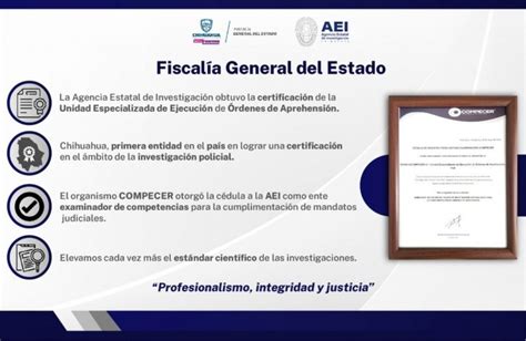 Obtiene La Fge Certificaci N De La Unidad De Rdenes De Aprehensi N De