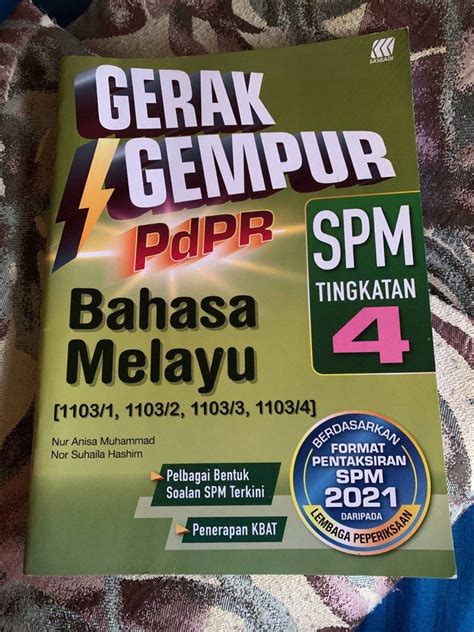 GERAK GEMPUR SPM BAHASA MELAYU KSSM FORM4 Hobbies Toys Books