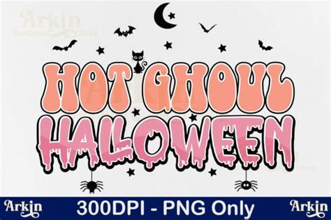 Hot Ghoul Halloween Ghost PNG Retro Graphic By Arkin Designs Shop Creative Fabrica