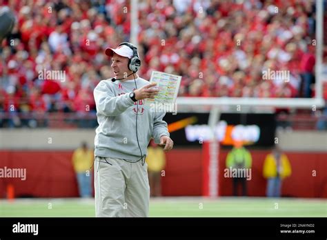 Nebraska Head Coach Bo Pelini In The First Half Of An Ncaa College