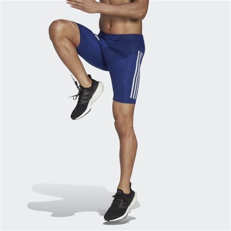 Adidas Adizero Promo Short Running Leggings Blue Adidas Uk