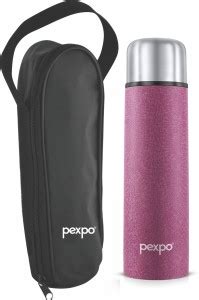 Pexpo Thermosteel Vacuum Flask 18 Hrs Hot And Cold With Zipper Bag Flip Pro 500 Ml Flask Buy