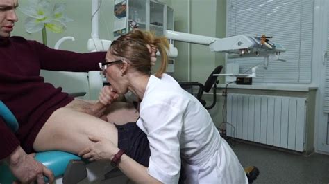 A Female Ukrainian Doctor With Glasses Grabbed The Cock And Began To Give Him A Hardcore Blowjob