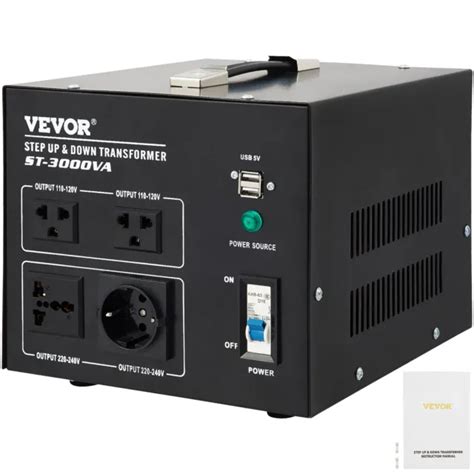 VEVOR TRANSFORMATEUR 110 120 V 220 240 V Convertisseur De Tension