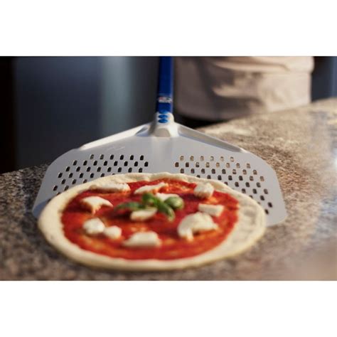 Pala Pizza Alluminio Rettangolare Forata Linea Azzurra Pale Per Pizza