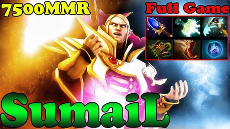 Dota 2 SumaiL 7500 MMR Plays Invoker Full Game Ranked Match