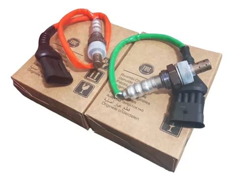 Kit Sonda Lambda Pré pós Catalisador Doblo 1 4 8v Flex Ntk