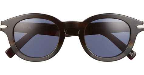 Dior Blacksuit 48mm Round Sunglasses | Lyst