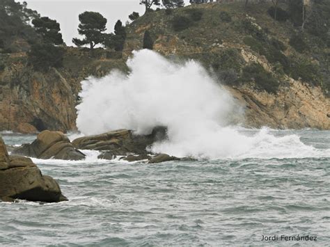 El temps a Palamós Dilluns 22 d abril la llevantada deixa onades de 7