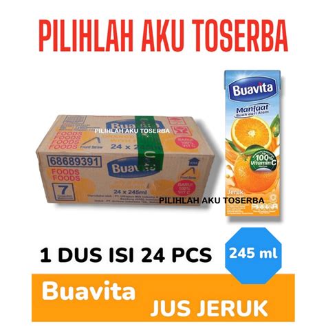 Jual Buavita Orange Jus Jeruk Ml Harga Dus Isi Shopee