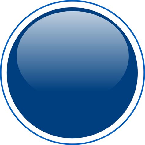 Glossy Blue Button Png