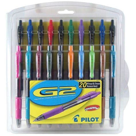 PILOT G2 Premium Refillable Retractable Rolling Ball Gel Pens Fine