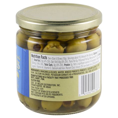 Meijer Minced Pimiento Stuffed Manzanilla Olives Oz Shipt