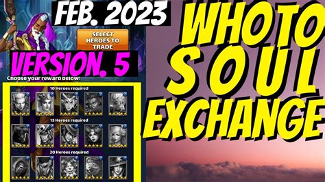 Top Heroes To Pick From Soul Exchange Version Feb Youtube