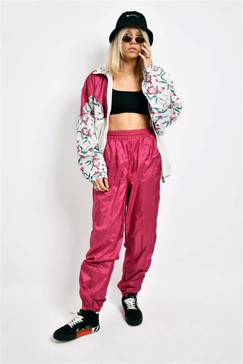 Vintage Pink Tracksuit Set Hot Milk 80s Vintage Clothing