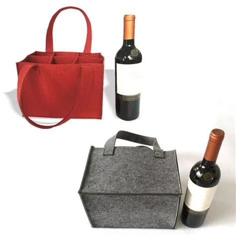 FEUTRE 6 GRID BOUTEILLE Néoprène Glacière Wine Bottle Sac Protection