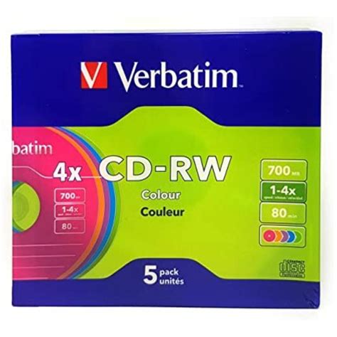 Cd-rw Verbatim 700MB/1-4x 80min pack Contains 5pcs | Shopee Malaysia