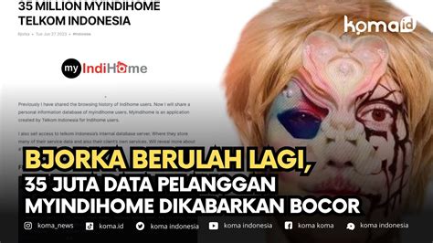 Bjorka Berulah Lagi Juta Data Pelanggan Myindihome Dikabarkan