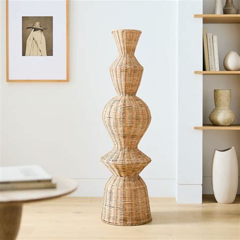 Woven Wicker Floor Vases West Elm