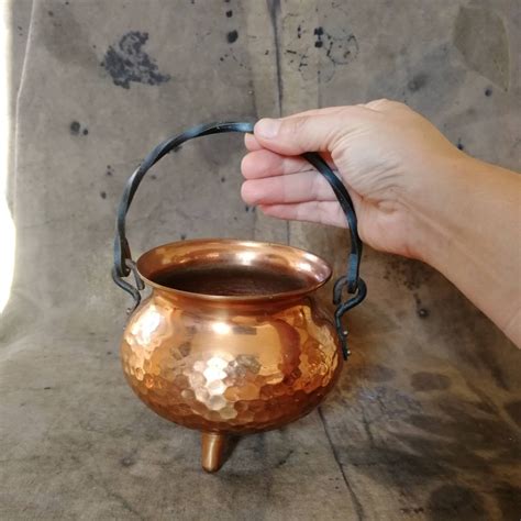 Vintage Copper Cauldron Wicca Cauldron Etsy