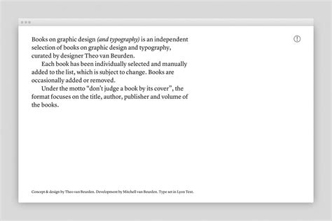 Books on graphic design (and typography) - Fonts In Use