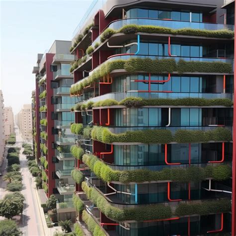 Premium Ai Image A Building With A Lot Of Windows That Say Bush