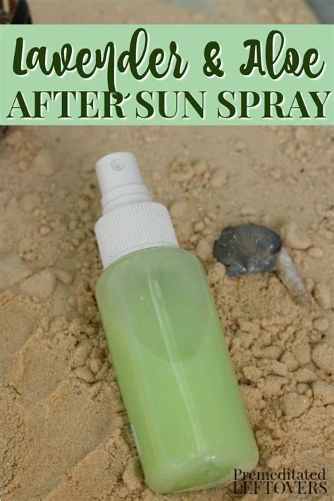 This Quick And Easy Recipe For Homemade After Sun Spray With Aloe Vera